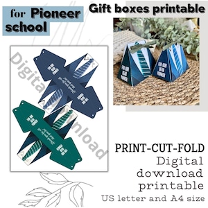 Pioneer brother box printable, gift bag elders pioneers present gift, digital download encouraging printable