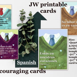 Carte pour les anciens espagnol JW imprimable. cadeau de frère pionnier de berger numérique encouragement biblique. Télécharger la papeterie des témoins de Jéhovah