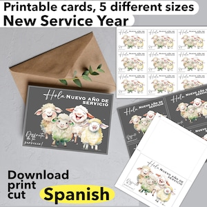 JW New service year card Spanish 2023 2024 pioneer gift. Enjoy your ministry gift. JW stationary printable greeting card