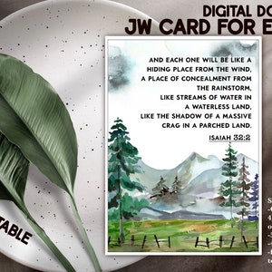 JW Card For Elders Bedankkaart broers pionier cadeau afdrukbare stropdas jas condoleancekaarten Bijbelcitaat aanmoediging JW digitale geschriften