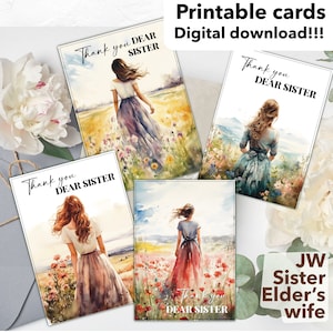 JW Karte Älteste Frau Freund Schwester Sprüche Pionier Geschenk Beileidskarten Bibel Zitat Ermutigung JW digitaler Schriftältester