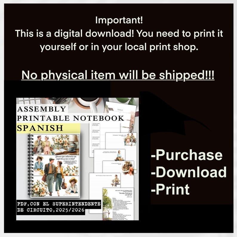 Spanish Assembly Printable Notebook Tienen Que Adorarlo Con Espíritu Y ...