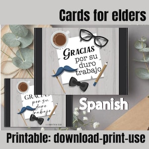 Card For elders Spanish tarjeta  brothers pioneers printable tie jacket sympathy cards Bible quote encouragement digital scripture
