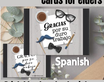 Spanische Ermutigungskarte für Älteste: Druckbare Schriftkarte (digitaler Download)