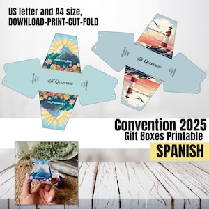 Caixa de presente engraçada para convenção das TJ, convenção de adoração pura 2025 para impressão, sacola de presente para presentear crianças, download digital de adoração pura encorajador