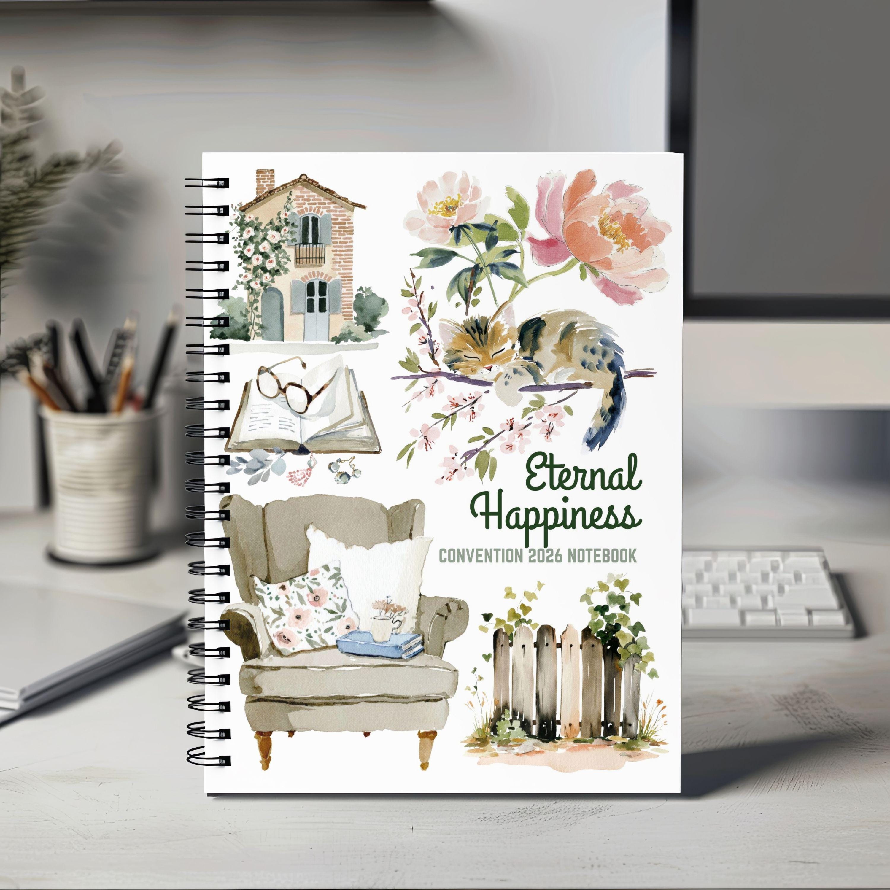 Convention Printable Notebook 2026. Eternal Happiness Stationary ...