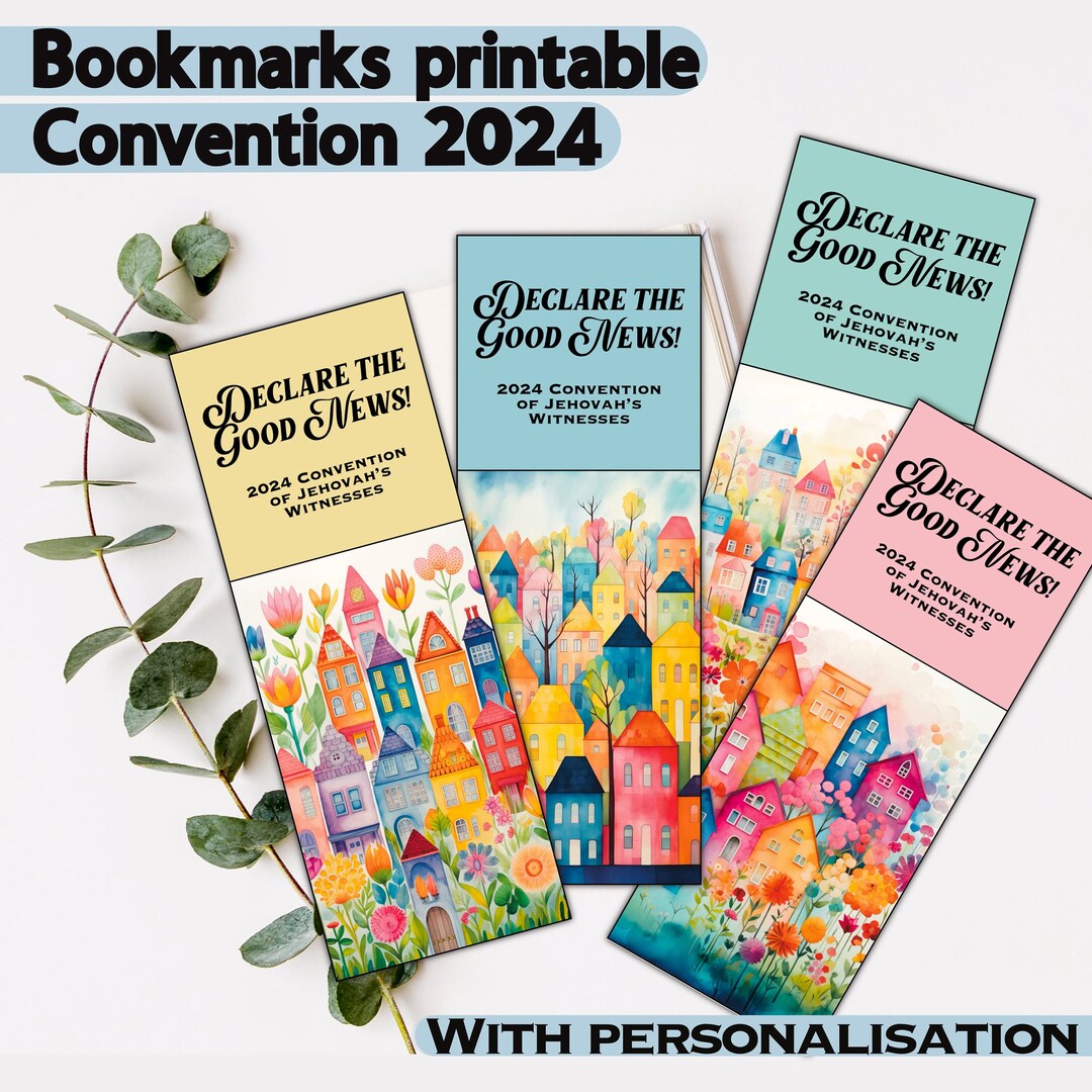 JW Bookmarks Convention 2024 Printable, Declare the Good News, With ...