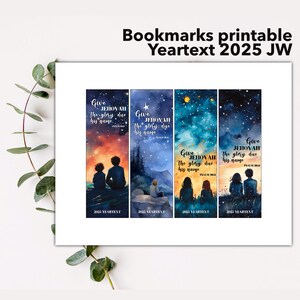 JW bookmarks 2025 yeartext printable, Give Jehovah the glory due his name, bookmark digital download encouraging printable