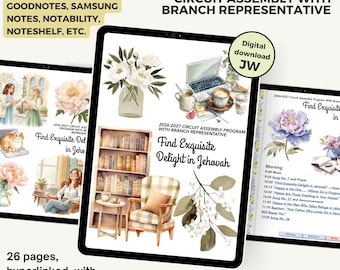 Digital PDF notebook circuit assemlby 2026 2027 Find Exquisite Delight in Jehovah, With Branch Representative