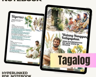 Tagalog Convention 2026 digital PDF notebook, Eternal Happiness program GoodNotes Samsung notes Notability