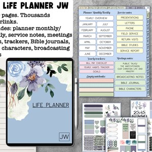 JW Digital Life Planner : non daté, hypertexte (PDF)