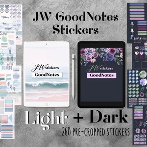 JW Digital Elements stickers for GoodNotes meetings conventions assembly notebook, sticker book, pre-cropped PNG. for iPad planner