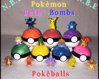 Pokemon GO Pokeball Peek-A-Boo toy bath bombs 7 pack