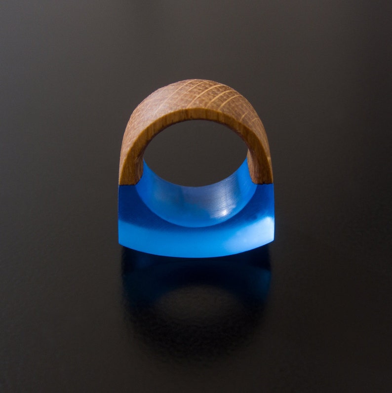 Resin Wood Ring Jewelry Rings Epoxy Resin Wood Resin Etsy