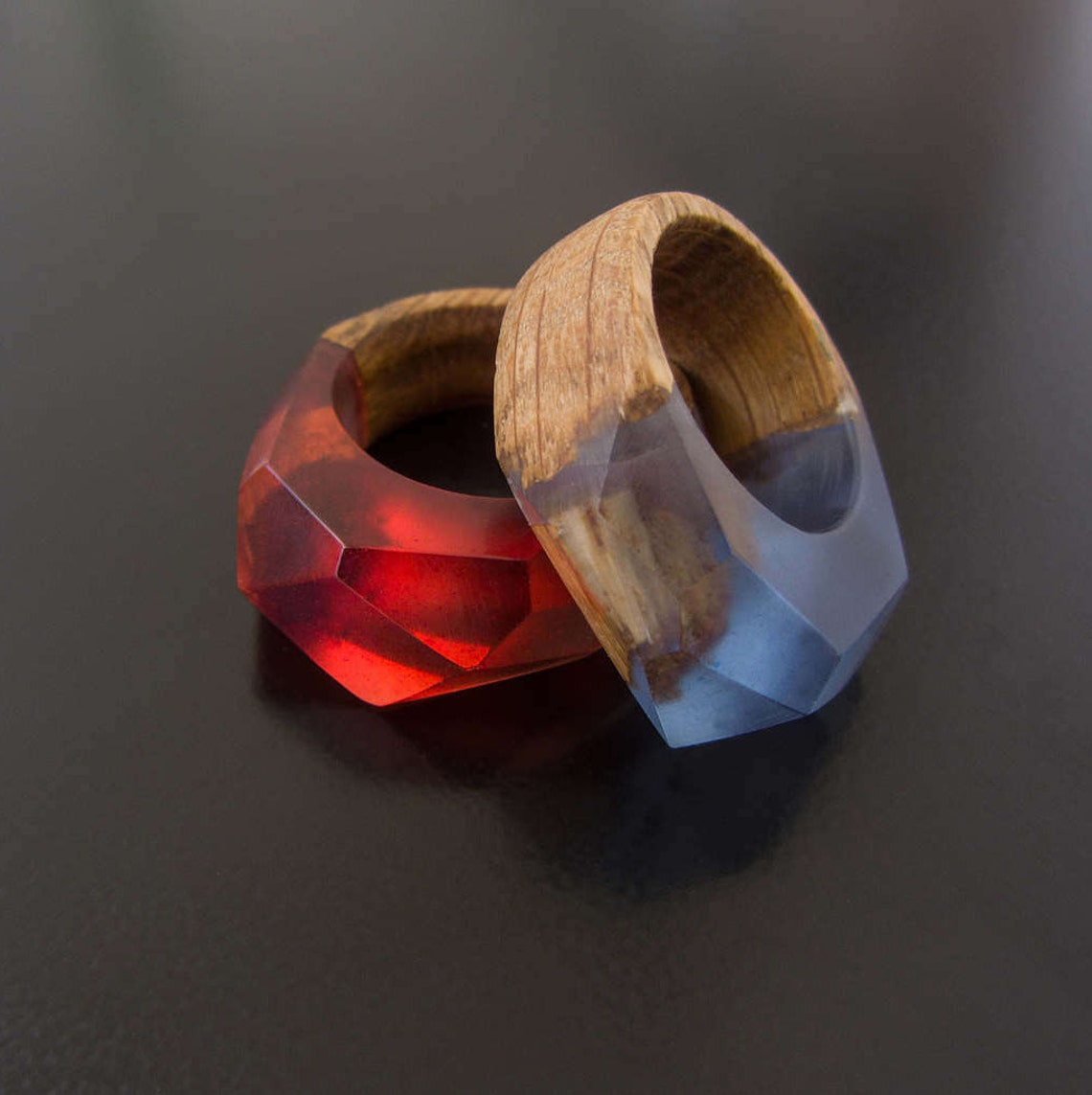 Woman Ring Womens Wood Ring Wooden Ring Resin Wood Ring Etsy