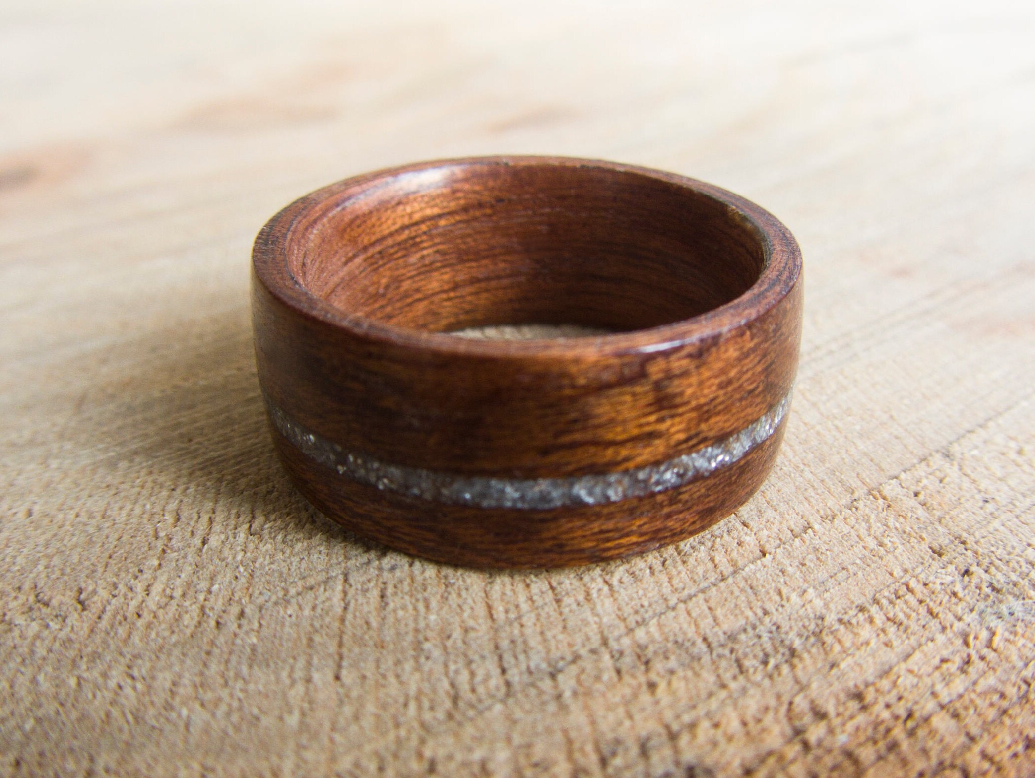 Wood Ring Bentwood Ring Ring Women Redwood Gift for Her Etsy