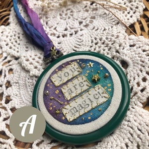 You Are Magic Miniature Hoop Embroidery Art Style A