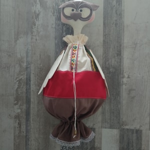 Cute Owl plastic bag holder kitchen storage bag Grocery plastic bag kitchen holder organizer cotton doll kitchen