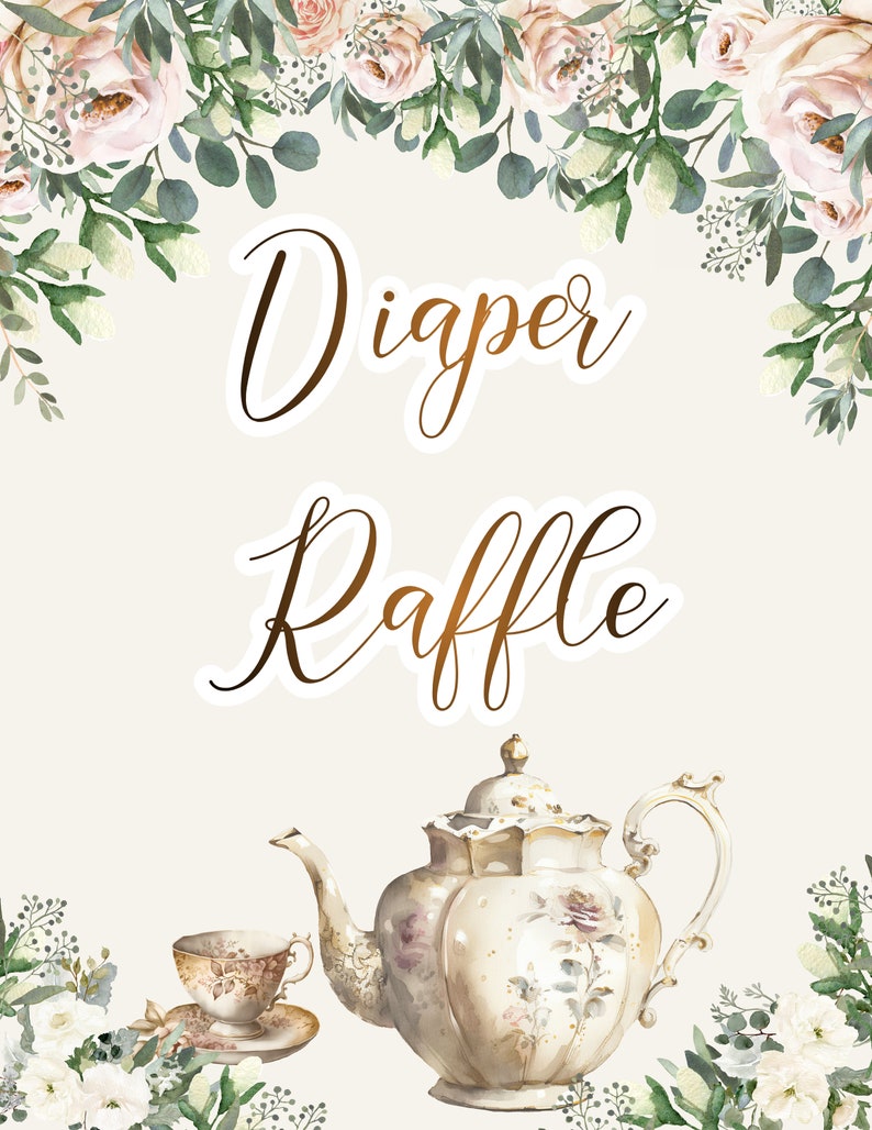 Teacup Raffle DIAPER RAFFLE 8.5