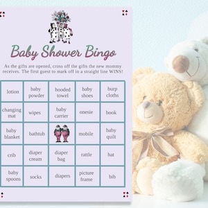 Cartão de jogo Wonderland BABY SHOWER BINGO tema Alice no País das Maravilhas Tea Party, download digital diy, edição e impressão, download instantâneo 47B-bsb (a)