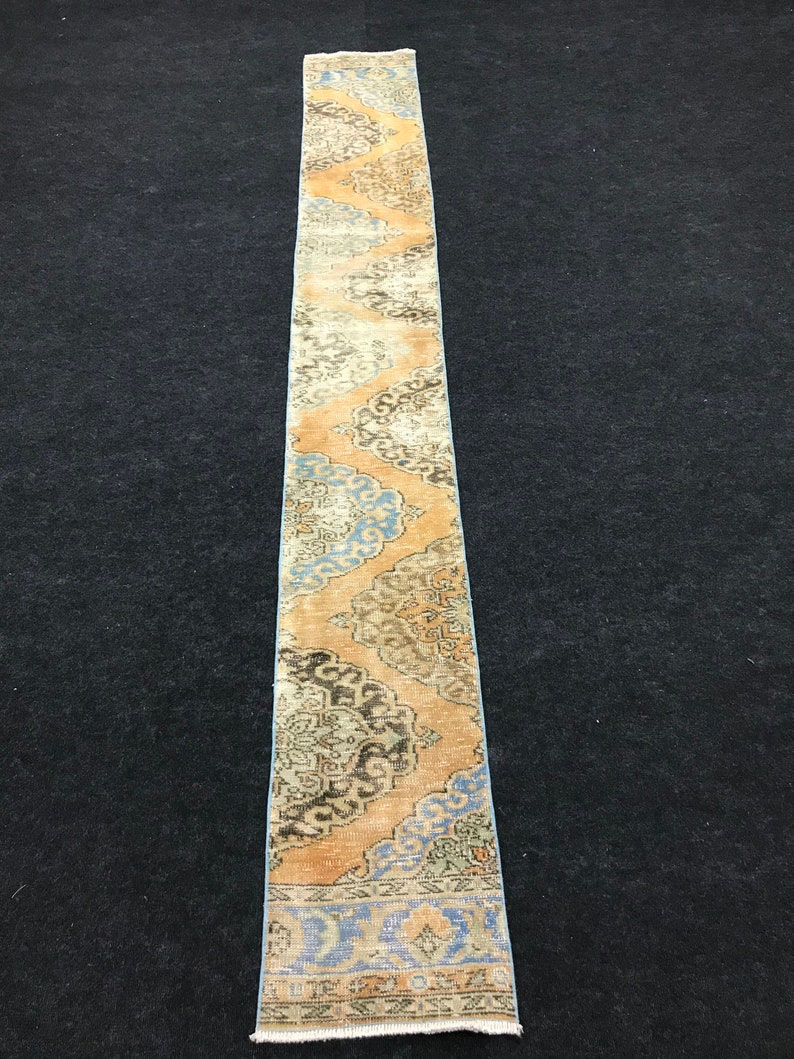 15x113 Ft /narrow Rug Runner Distressedblue Rug Runner Etsy