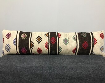 Extra long pillow, 11”x42” inches pillow cover, XL pillow cover, extra long pillow Case, for bedding decor cushion cover , hand made pillow