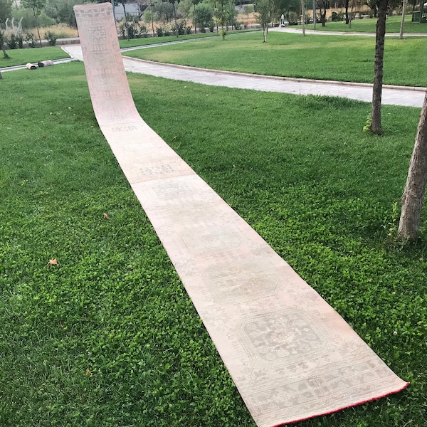 Long Oushak Runner Etsy