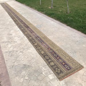OVERSİZE Long Runner , Extra Long Rug Runner , For Stair Rug Runner 2.2x34.4 ft