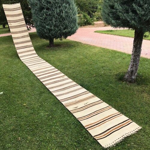 Oushak Stair Runner Vintage Rag Rug Extra Long Runner Etsy