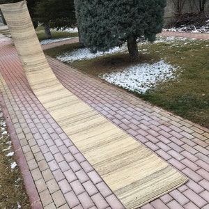 2.3x21.6 /Pachwork Stair Long Runner ,Oushak Kilim Runner Rug, Vintage long Runner Rug, Bohemian Long Runner Rug,Extra Large Long Runner