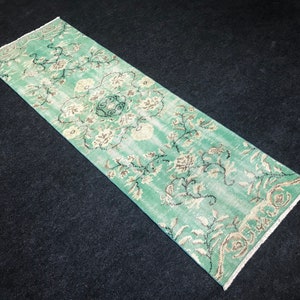 Kitchen Decor Rug Runner ,2.2x7.1 ft / Free Shipping Rug Runner,Home living Floor Rug,Vintage Turkish Rug Runner, For Home Rug Runner,