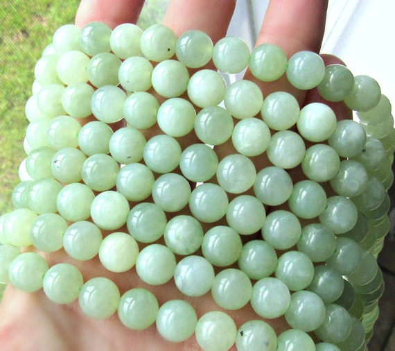 8mm new Jade beads full strand Serpentine beads A quality | Etsy