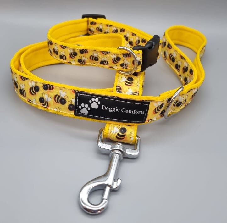 Bumble Bee Dog Collars & Lead. -  UK