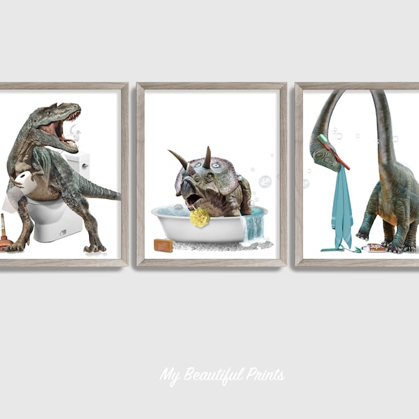 Dinosaur Bathroom - Etsy