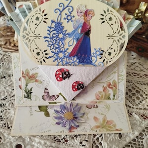 carte pour fille reine des neiges  disney