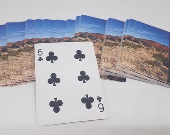 Barbwire Fence Photo Playing Cards Deck, Western Livestock Gambler Gift, Wyoming Gifts Souvenir