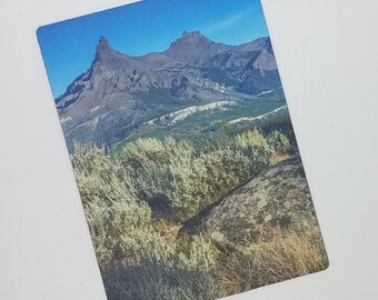 Montana Mountain Magnet, Beartooth Pass Refrigerator Decor, Desert Sagebrush Photography Art Gift