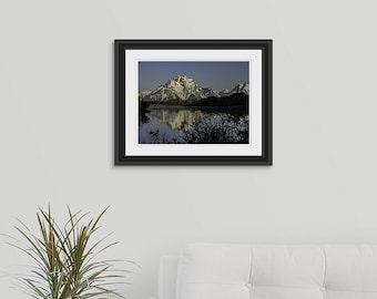 Grand Teton National Park Framed Photo Wall Art, Teton Mountains Wyoming Decor, Jackson Hole National Park Print, Housewarming Gift