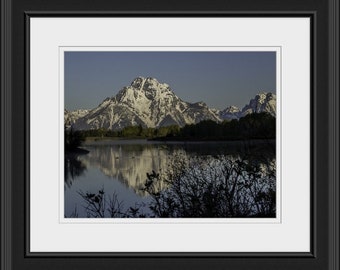 Teton Mountains 11x14 Framed Wall Art, Wyoming Photography Decor, Jackson Hole National Park Print, Housewarming Gift