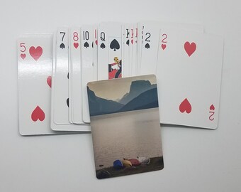Kayaker Photo Playing Cards, Wyoming Fathers Day Small Gift, Deck of Kayaking Poker Cards for Gambler