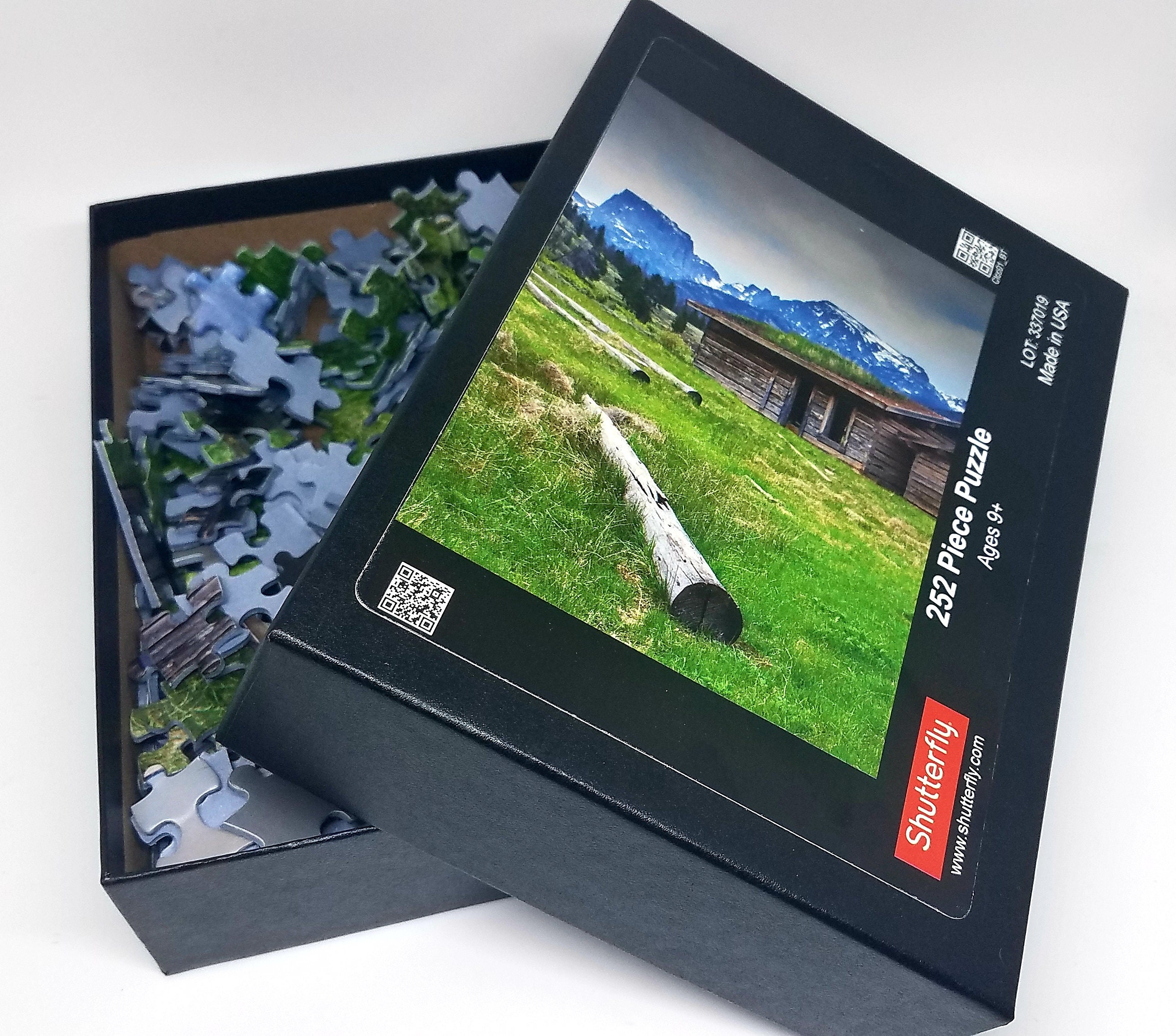 Wind River Range Wyoming Photo Puzzle, Homestead Cabin Gift for