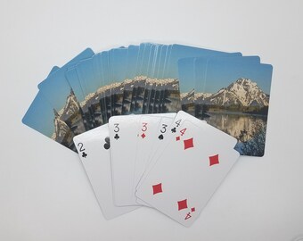 Grand Teton National Park Gifts, Jackson Hole Playing Cards Deck, Snake River Wyoming Mountains Poker Deck