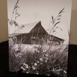 Moulton Barn Black and White Canvas Print, Grand Teton National Park Wall Art image 5