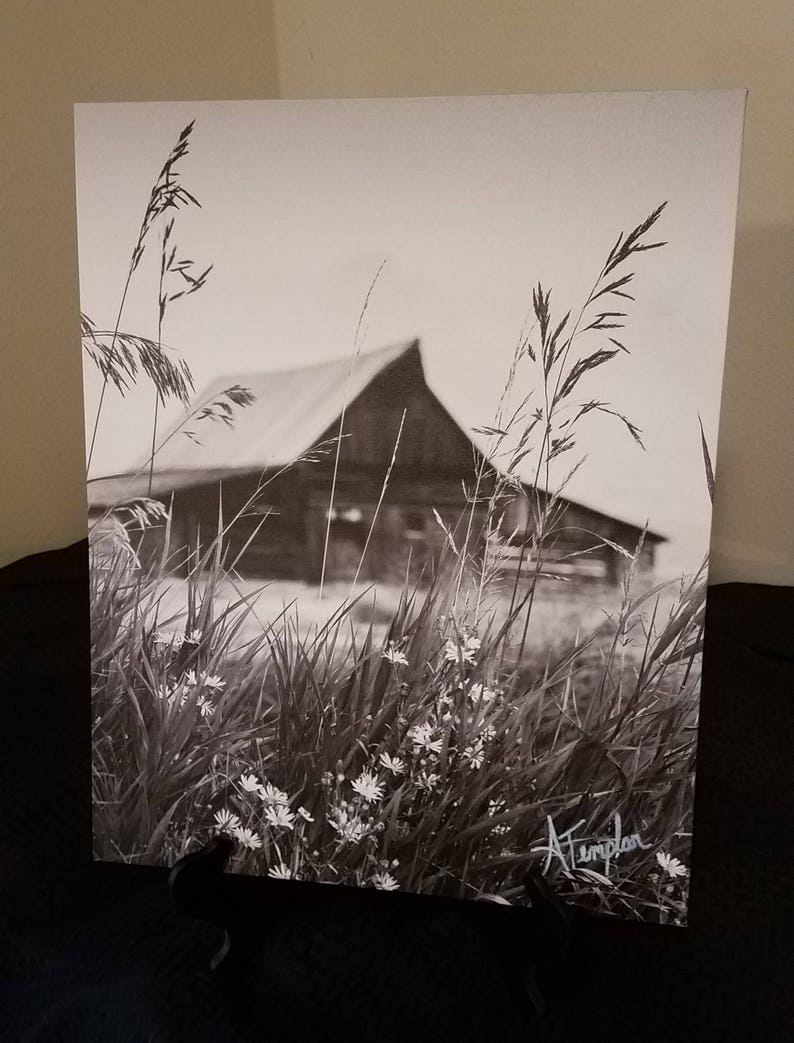 Moulton Barn Black and White Canvas Print, Grand Teton National Park Wall Art image 5