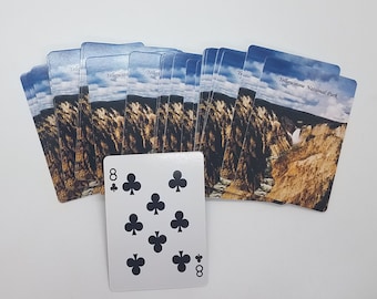 Yellowstone Playing Cards Deck, National Park Gambler Gift, Wyoming Photography Poker Solitaire Souvenir