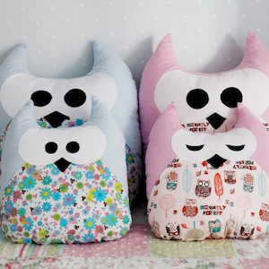 Owl pillow pet cover Throw pillow Theme gift nursery Stuffed animal toy Decorative pillows for teens Little girls room