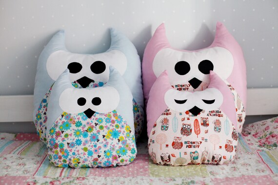 Owl Pillow Pet Cover Throw Pillow Theme Gift Nursery Stuffed
