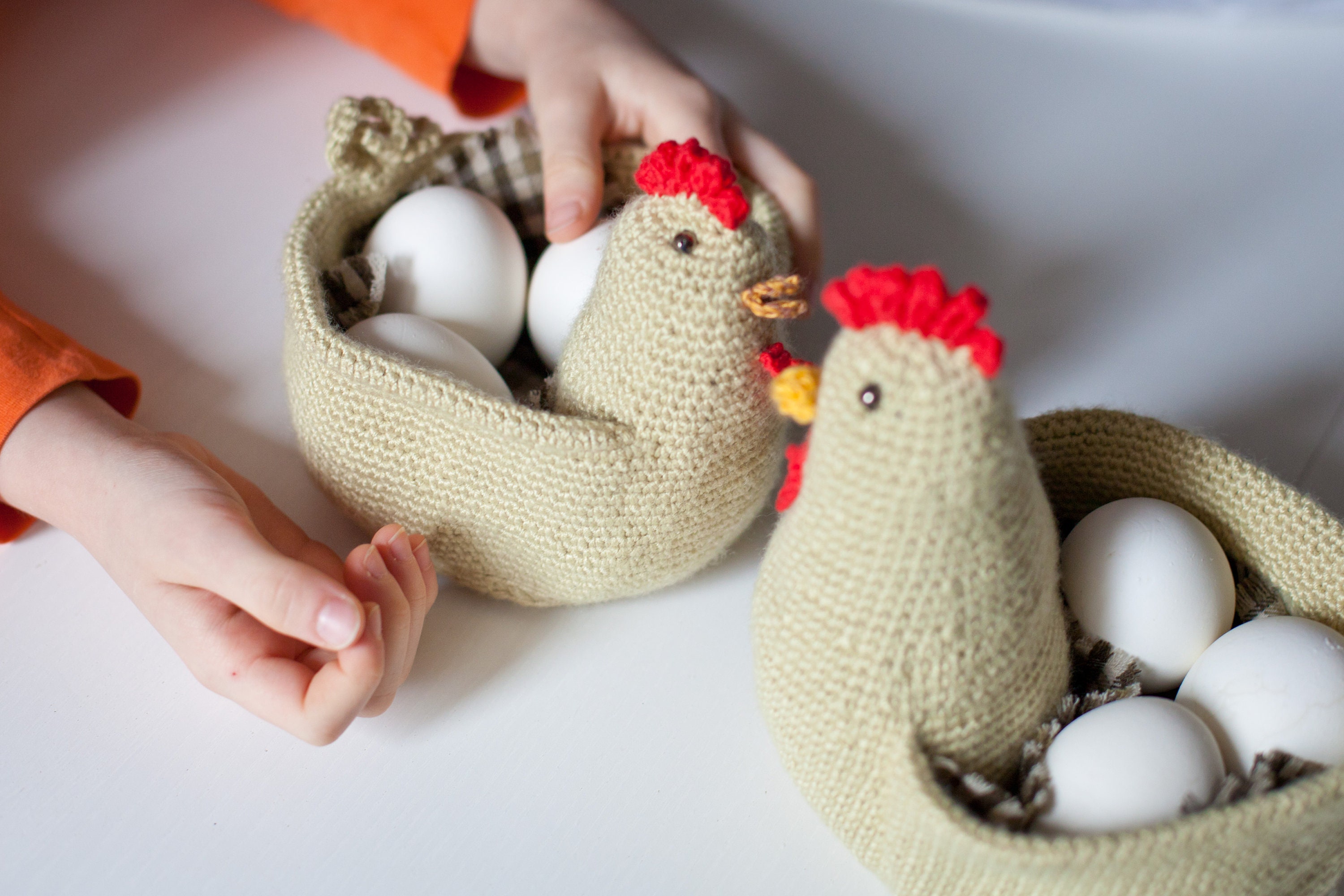 Hen Basket Easter basket for egg Chicken egg holder Easter hen Etsy
