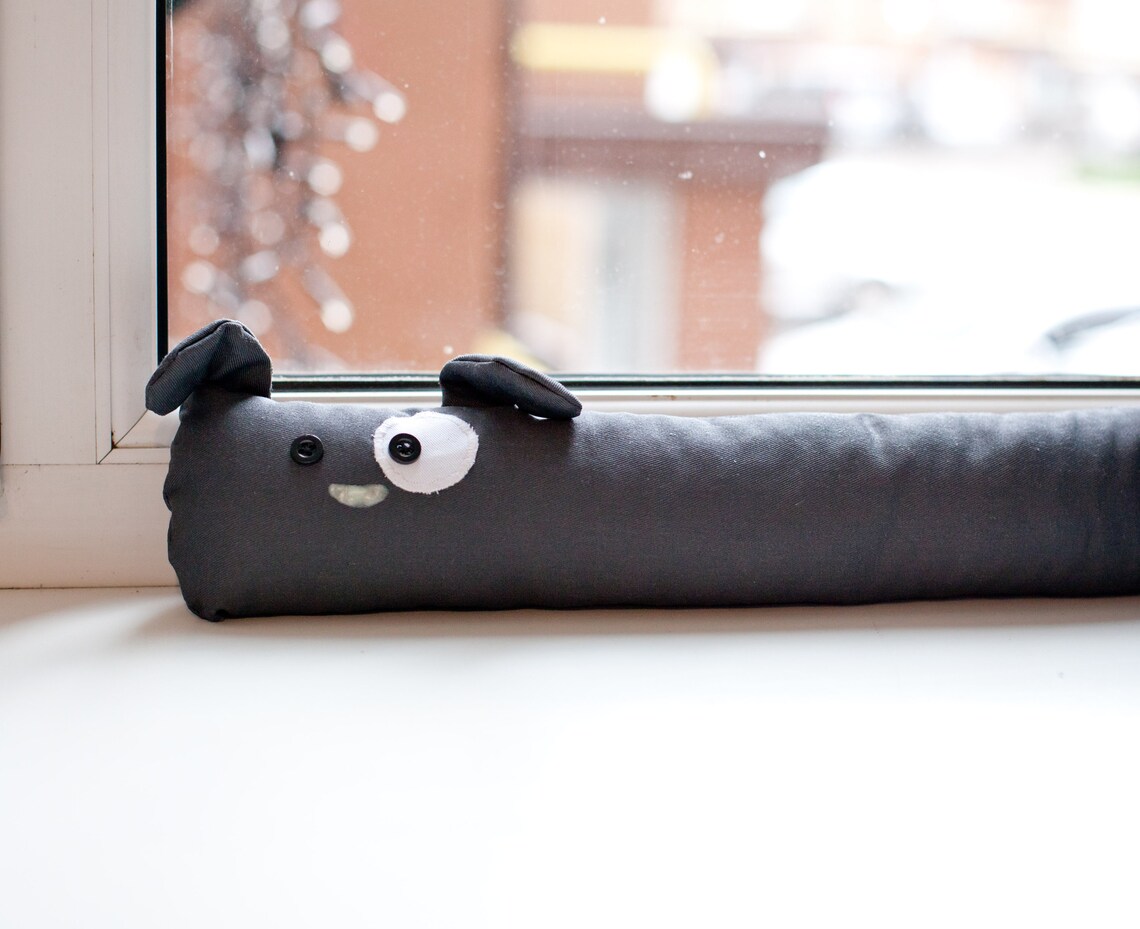 Door draft stopper filled cat animal Christmas extra long Etsy