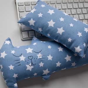 Wrist rest cat set mouse pad blue pink custom for laptop rose goldWrist pillow for mouse dog keyboard EcoCOTTON
